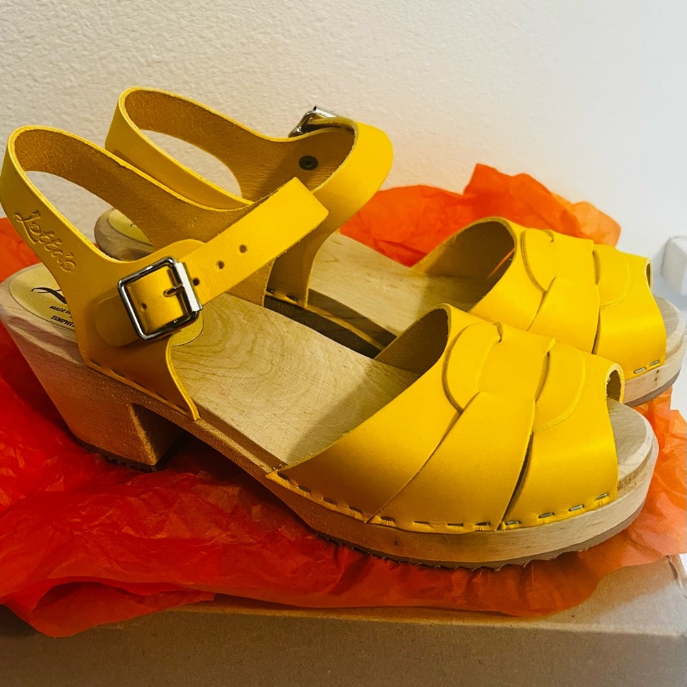 Lotta From Stockholm Yellow Heels NEW